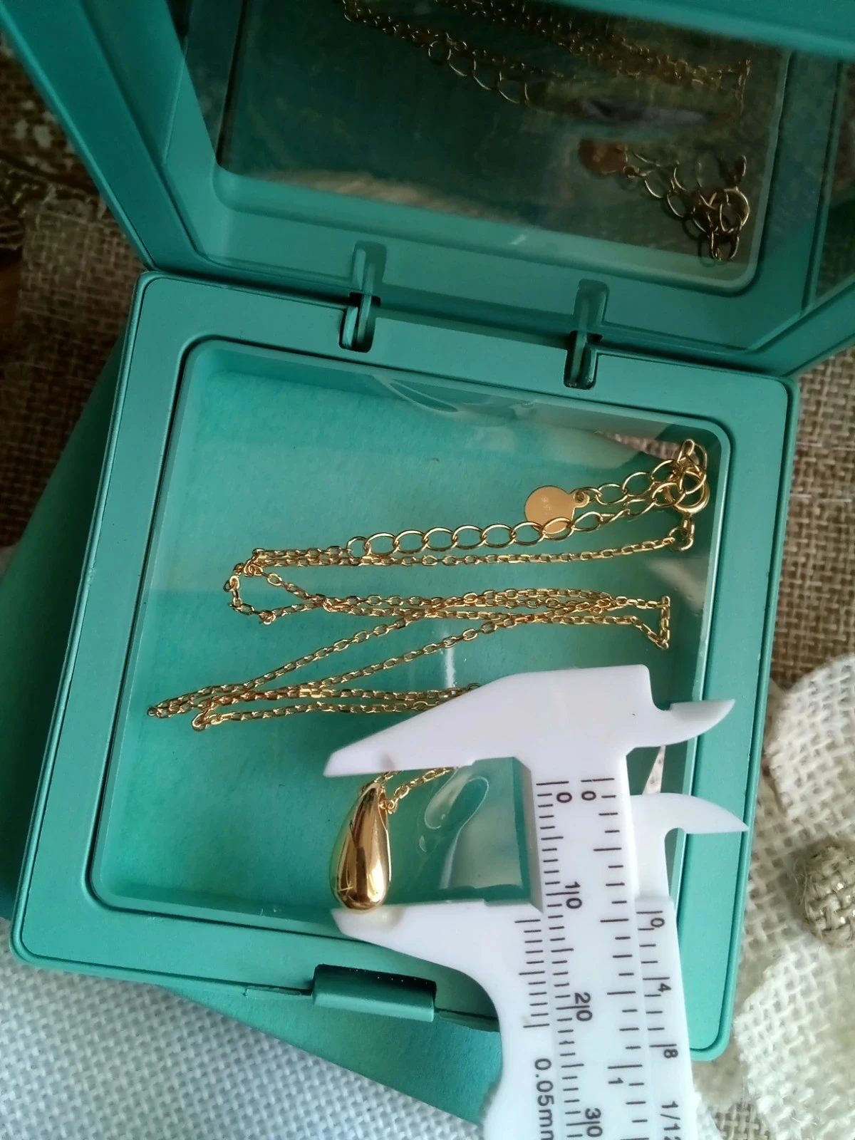 Colar gota de ouro, banhado a ouro s925 – photo 6